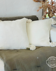 Housse de coussin Pompon