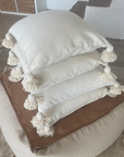 Housse de coussin Pompon